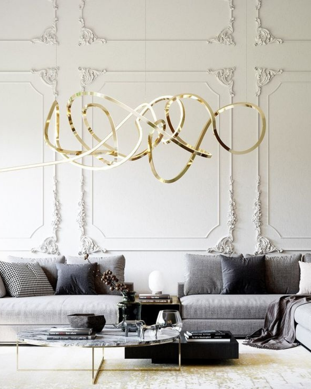 Abstract Art Chandelier