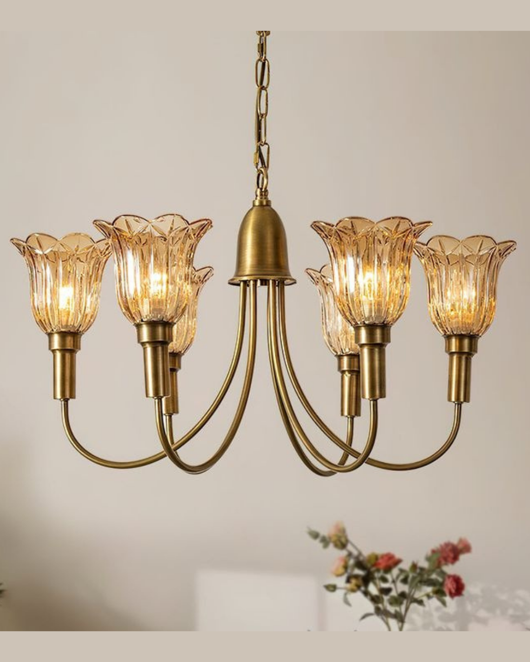 Antique Brass Chandelie