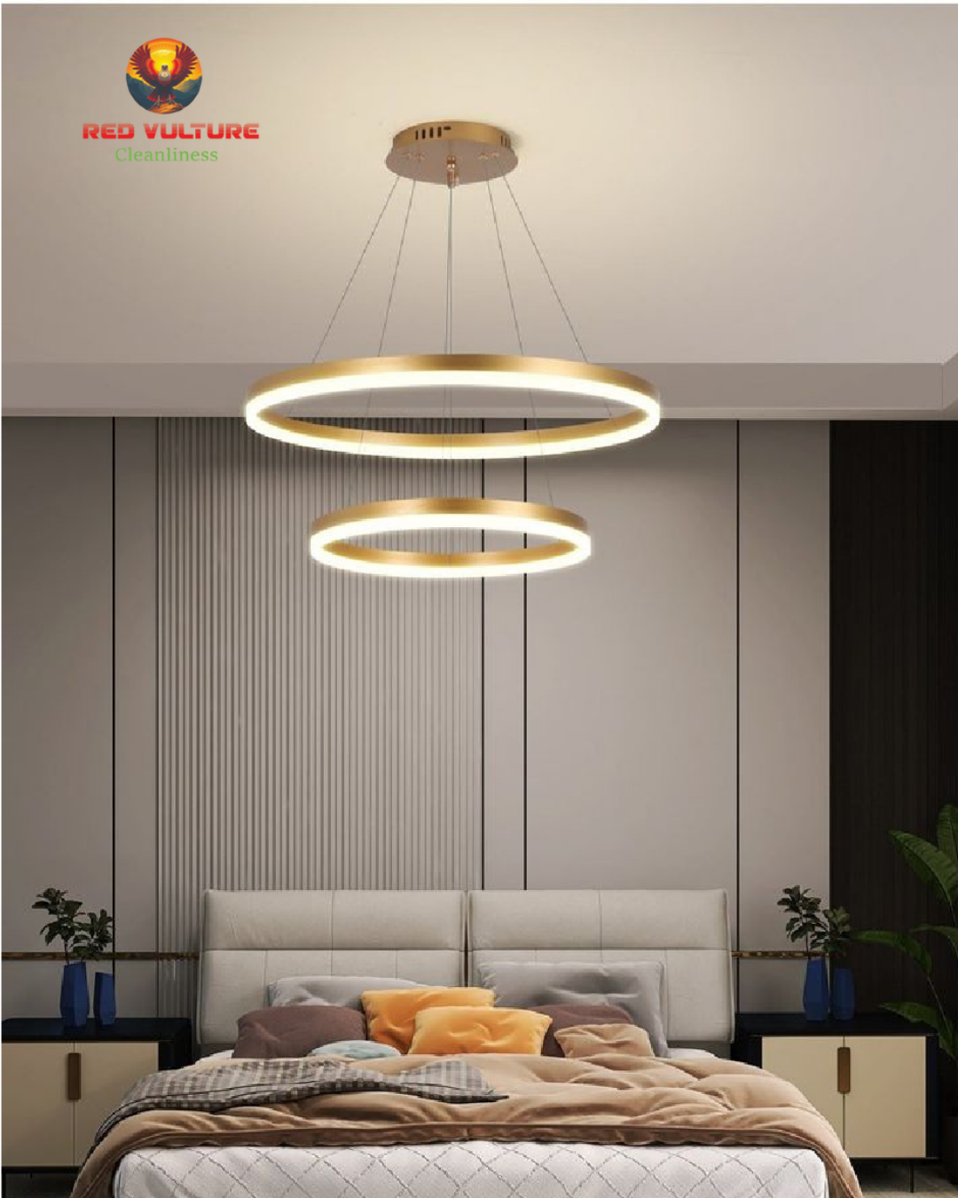 Bedroom Round LED Chandelier