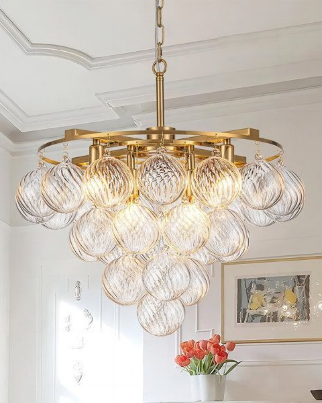 Glass Bubble Chandelier