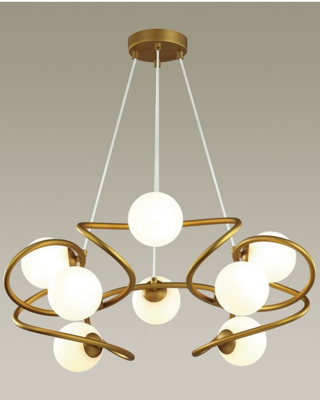 Glass Orb Chandelier