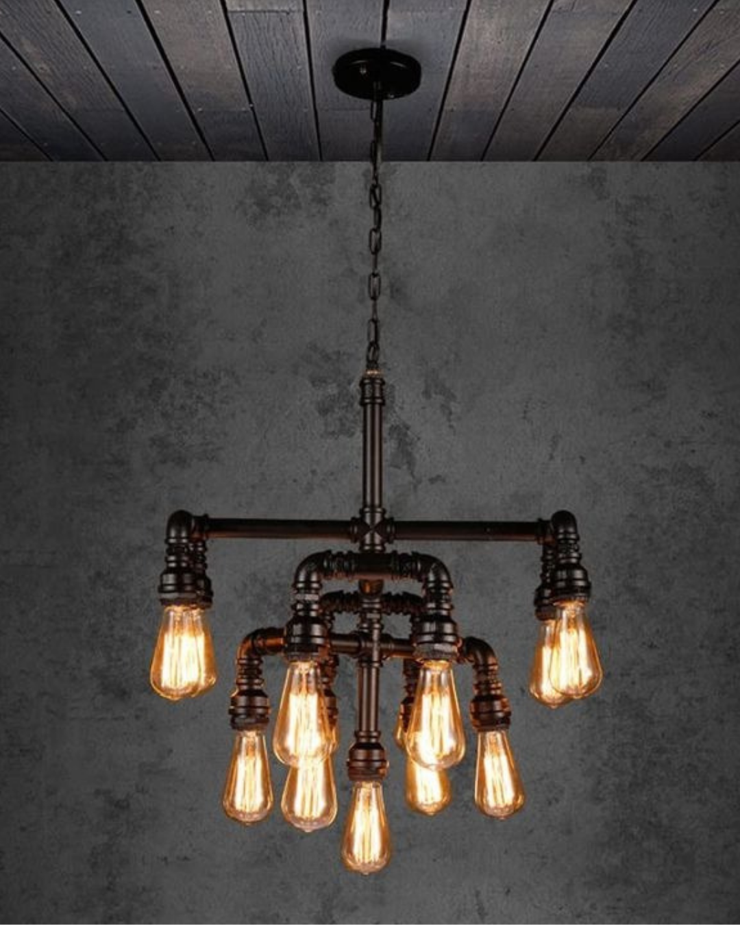 Industrial Pipe Chandelier