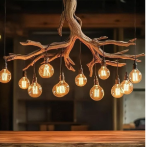Rustic Wooden Chandelier